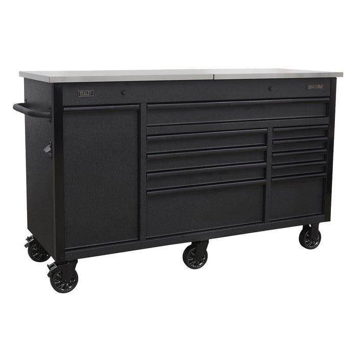 Sealey Mobile Tool Cabinet 1600mm with Power Tool Charging Drawer AP6310BE