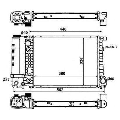 NRF Radiator 51352