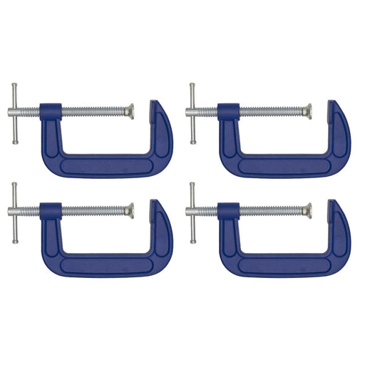 Sealey G-Clamp 100mm Pack of 4 AK60044 Sealey  - Dynamic Drive