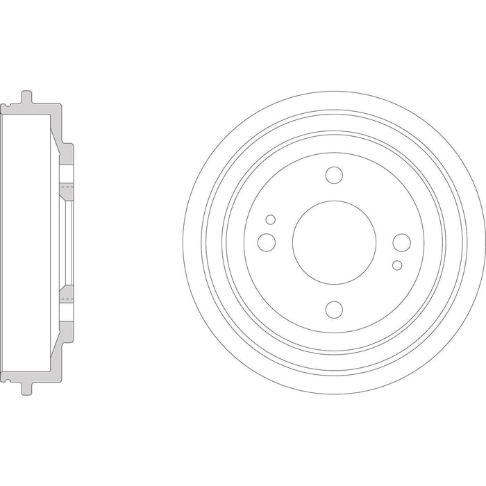 Apec Brake Drum Rear Fits Honda Jazz Apec  - Dynamic Drive