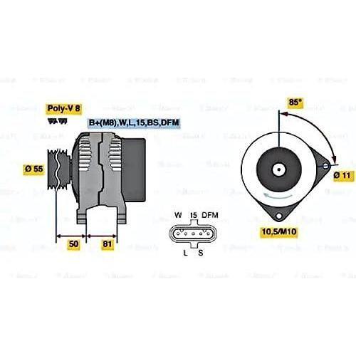 Bosch Reman Alternator (Hgv) 4741 0986047410