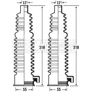 Genuine First Line Steering Rack Gaiter Kit fits Ford Mondeo EstateWagon TDCi 2. First Line  - Dynamic Drive