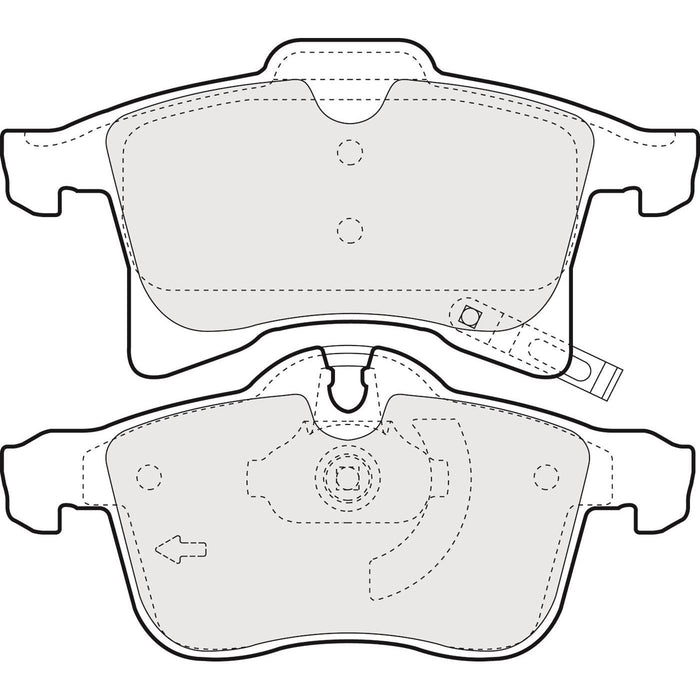 Apec Brake Pads Front Fits Opel Adam Astra Combo Corsa Meriva Zafira Vauxhall