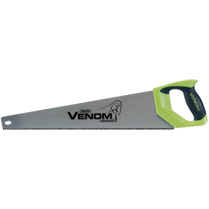 Draper Venom First Fix Double Ground Handsaw, 500mm, 7tpi/8ppi Draper  - Dynamic Drive