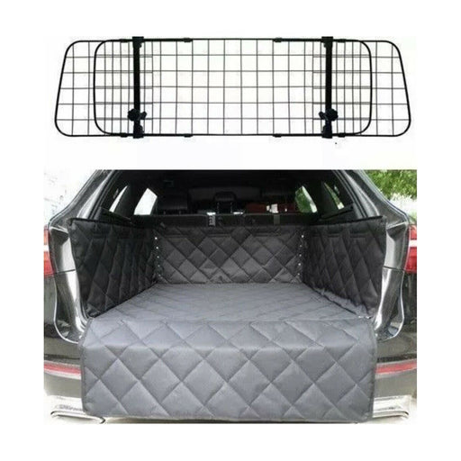 Car Mesh Dog Guard & Quilted Boot Liner Mat & Bumper Protector fits Kia UKB4C  - Dynamic Drive