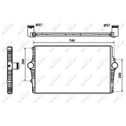 NRF Intercooler fits Volvo S60 S80 V70 XC70 Cross Country NRF  - Dynamic Drive