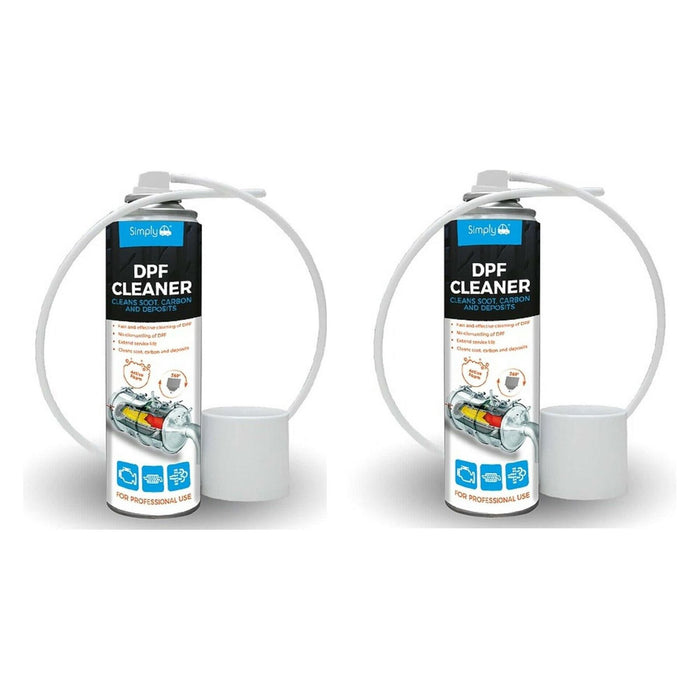 2x Professional DPF EGR Cleaner Aerosol Soot Carbon and Deposits Fast 500ml UKB4C  - Dynamic Drive