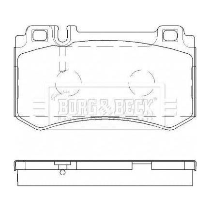 Genuine Borg & Beck Rear Brake Pads fits Mercedes CLS63 AMGC219 406 BBP2478 Borg & Beck  - Dynamic Drive