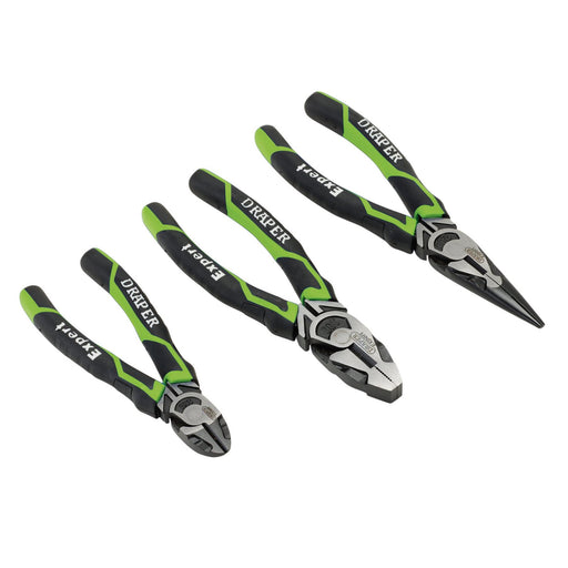 Draper High Leverage Plier Set, Green (3 Piece) 28035 Draper  - Dynamic Drive