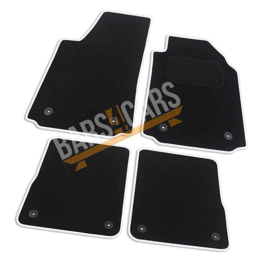 Tailored White Trim Carpet Mats Audi A2 00-05 + Clips 00 01 02 03 04 05 UKB4C  - Dynamic Drive