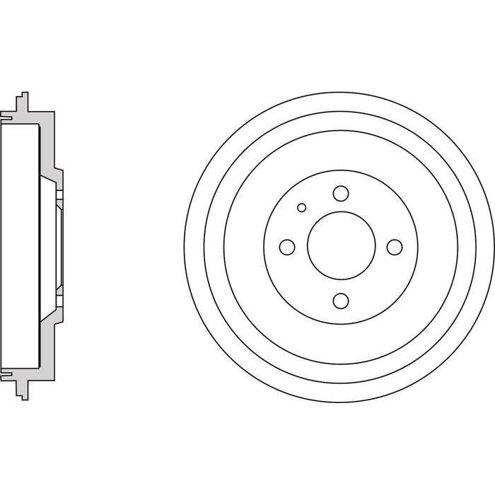 Apec Brake Drum Rear Fits Seat Inca VW Caddy