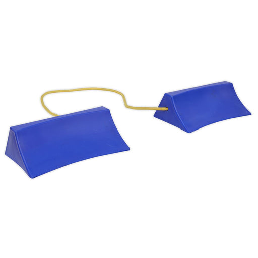 Sealey Plastic Wheel Chocks Pair WC15 Sealey  - Dynamic Drive