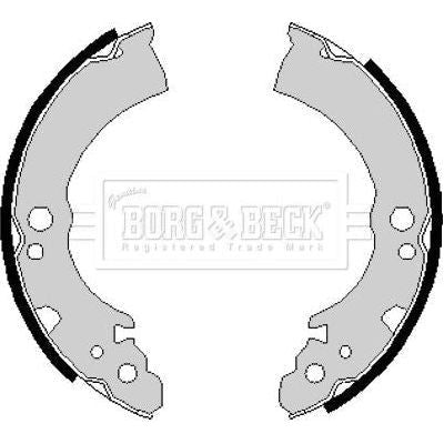 Genuine Borg & Beck Brake Shoes fits Nissan BBS6163