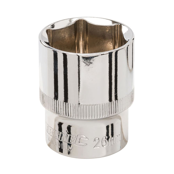 Silverline Socket 1/2" Drive 6pt Metric 26mm