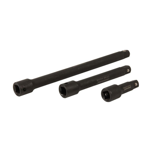 Silverline Impact Extension Bar Set 1/2" 3pce 75, 150 & 250mm Silverline  - Dynamic Drive