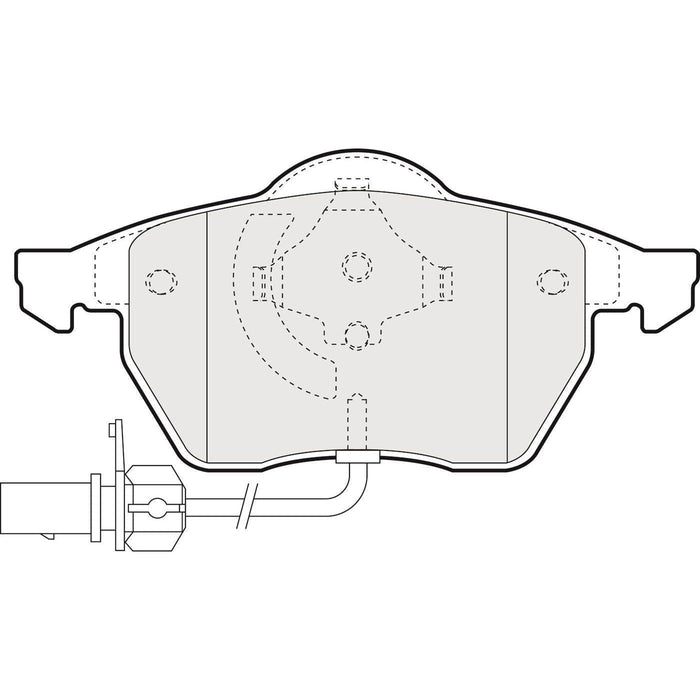 Apec Brake Pads Front Fits Audi A4 A6 Ford Galaxy Seat Alhambra VW Passat Sharan