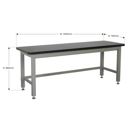 Sealey Workbench Steel Industrial 2.1m API2100 Sealey  - Dynamic Drive