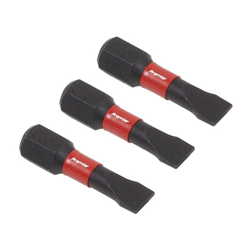 Sealey Slotted 5.5mm Impact Power Tool Bits 25mm 3pc AK8202 Sealey  - Dynamic Drive