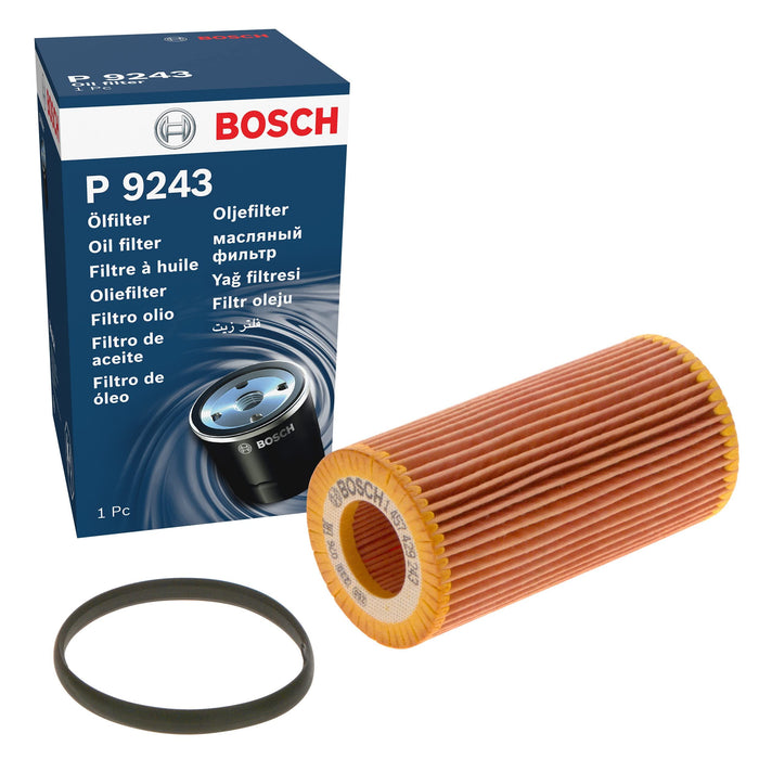 Genuine Bosch Car Oil Filter P9243 fits VW Golf GTi|TFSi - 2.0 - 04-09 145742924