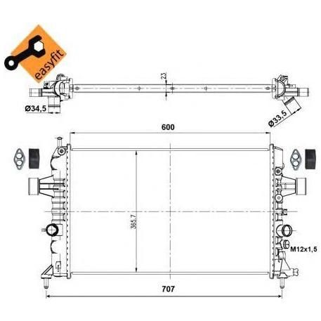 NRF Radiator 53000