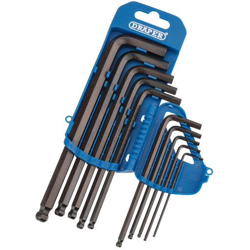 Draper Metric Hexagon and Ball End Hexagon Key Set (10 Piece) 33694 Draper  - Dynamic Drive