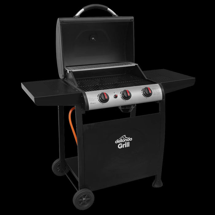 Dellonda 3 Burner Gas BBQ Dellonda  - Dynamic Drive