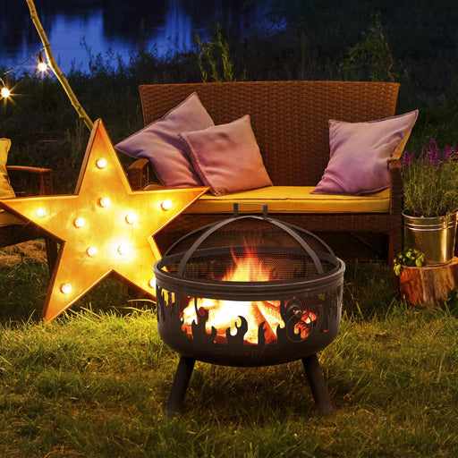 Dellonda Deluxe Outdoor Firepit Dellonda  - Dynamic Drive