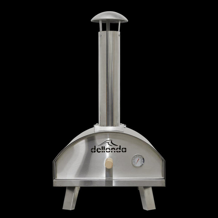 Dellonda Portable Wood-Fired Pizza Oven and Smoking Oven Stainless Steel Dellonda  - Dynamic Drive