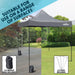 Dellonda Premium 3 x 3m Pop-Up Gazebo - Grey Dellonda  - Dynamic Drive