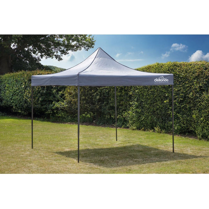 Dellonda Premium 3 x 3m Pop-Up Gazebo - Grey Dellonda  - Dynamic Drive