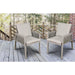 Dellonda Set of 6 Fusion Garden/Patio Dining Chairs with Armrests - Light Grey UK Camping And Leisure