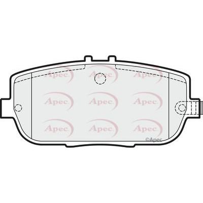 Apec Brake Pads Rear Fits Abarth 124 Fiat Mazda Mx5 Apec  - Dynamic Drive