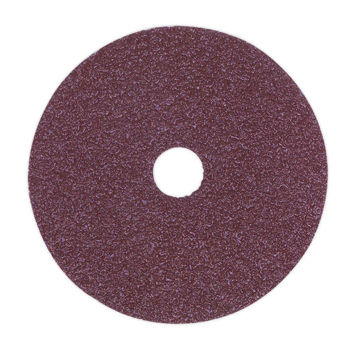 Sealey Sanding Disc Fibre Backed115mm 50Grit Pack of 25 FBD11550 Sealey  - Dynamic Drive