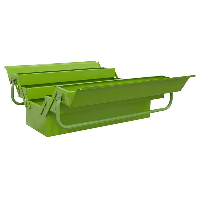 Sealey Cantilever Toolbox 4 Tray 530mm Hi-Vis Green AP521HV Sealey  - Dynamic Drive