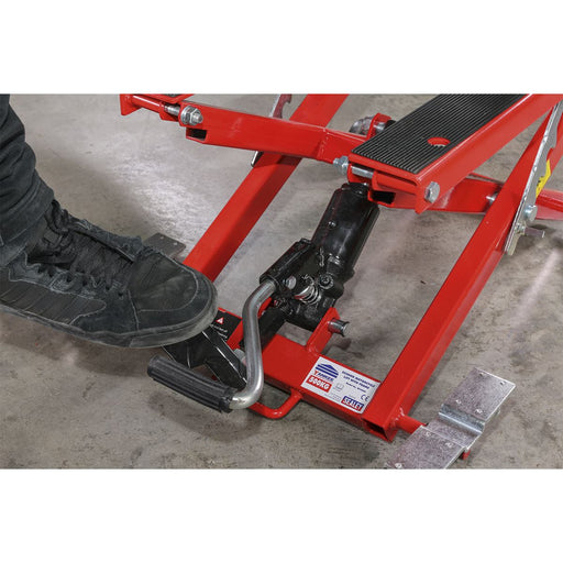 Sealey Motorcycle & Quad Scissor Lift 500kg Capacity Hydraulic MC4500 Sealey  - Dynamic Drive