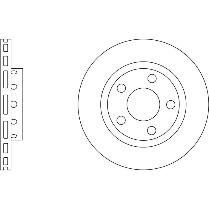 Apec Brake Disc Rear Fits Audi A8