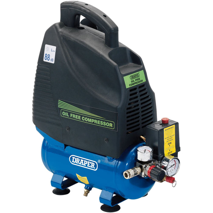 Draper Oil-Free Air Compressor, 6L, 1.1kW 24974