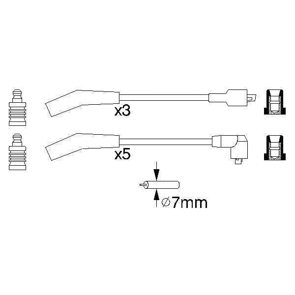 Genuine Bosch Ignition Lead B819 fits Land Rover Range Rover - 4.6 - 94-02 09863