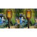 2 x 4 LED Flame Solar Torch Light Waterproof Flickering Dancing Path Garden Lamp UKB4C  - Dynamic Drive