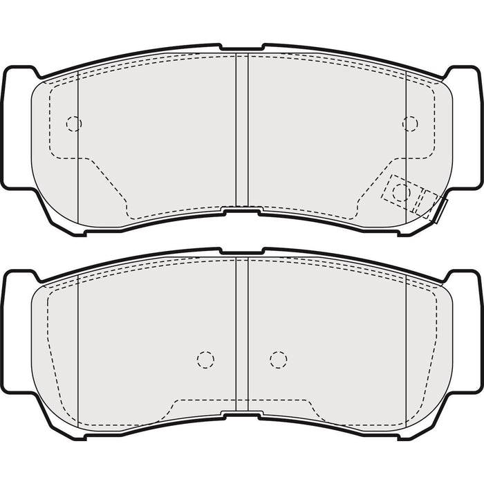 Apec Brake Pads Rear Fits Hyundai Santa Fe