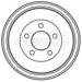 Genuine Borg & Beck Brake Drum fits Jeep CherokeeKJexc 4.0 0108 BBR7236 Borg & Beck  - Dynamic Drive