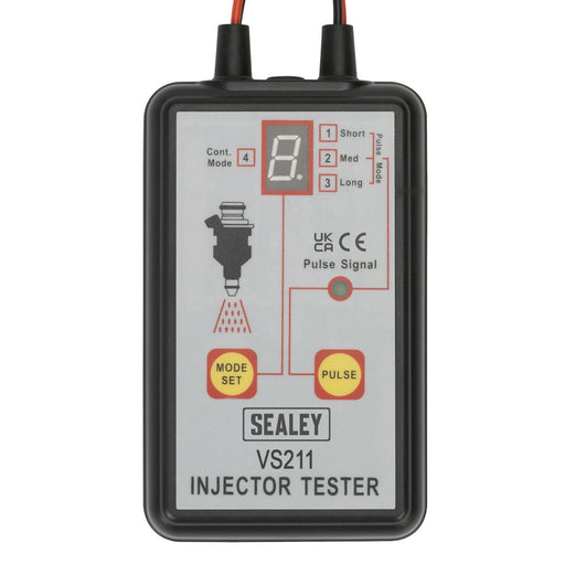 Sealey Fuel Injector Tester 12V Petrol VS211 Sealey  - Dynamic Drive