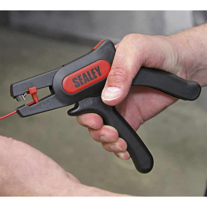 AUTOMATIC WIRE STRIPPING TOOL - PISTOL GRIP Sealey  - Dynamic Drive