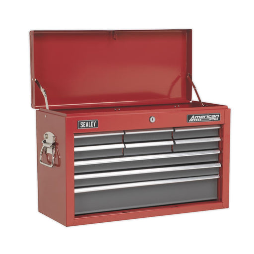 Sealey Topchest 9 Drawer with Ball-Bearing Slides Red/Grey AP22509BB Sealey  - Dynamic Drive