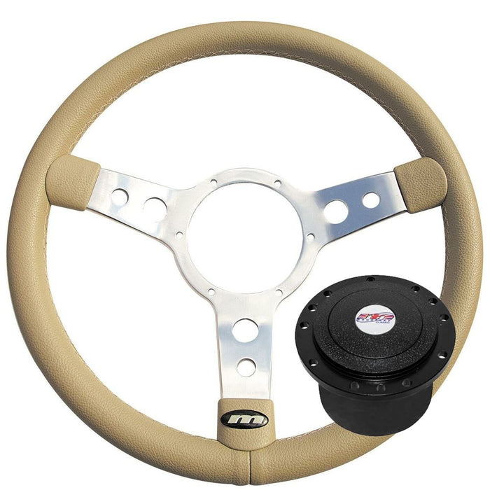 13" Mountney Vinyl Steering Wheel + boss kit for VW Golf / Polo 1982-1989 Mountney  - Dynamic Drive