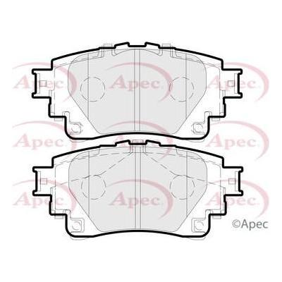 Apec Brake Pads Rear Fits Toyota Corolla Hatchback 2.010/18 -;Toyota Ra