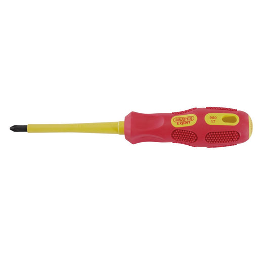 Draper VDE Approved Fully Insulated PZ TYPE Screwdriver, No.2 x 100mm (Display P Draper  - Dynamic Drive