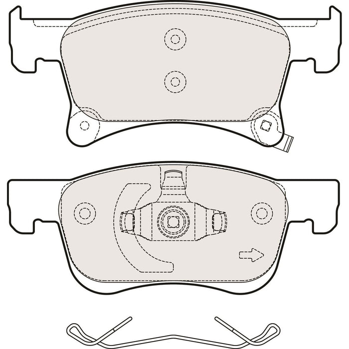 Genuine APEC Front Brake Discs & Pads Set Vented for Opel Adam