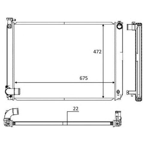 NRF RADIATOR fits Lexus RX 1637720142 NRF  - Dynamic Drive