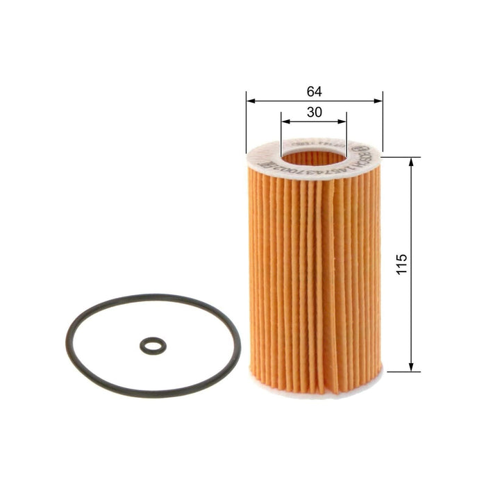 Genuine Bosch Car Oil Filter P7002 fits Vauxhall Zafira DTi - 2.0 - 00-05 145743